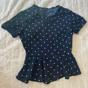 Forever 21 Polka-Dot Blouse, size S